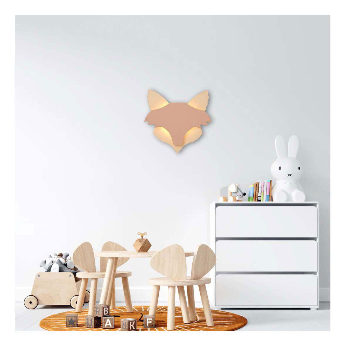 Da tjalle e jasper - lampada da parete in volpe - legno