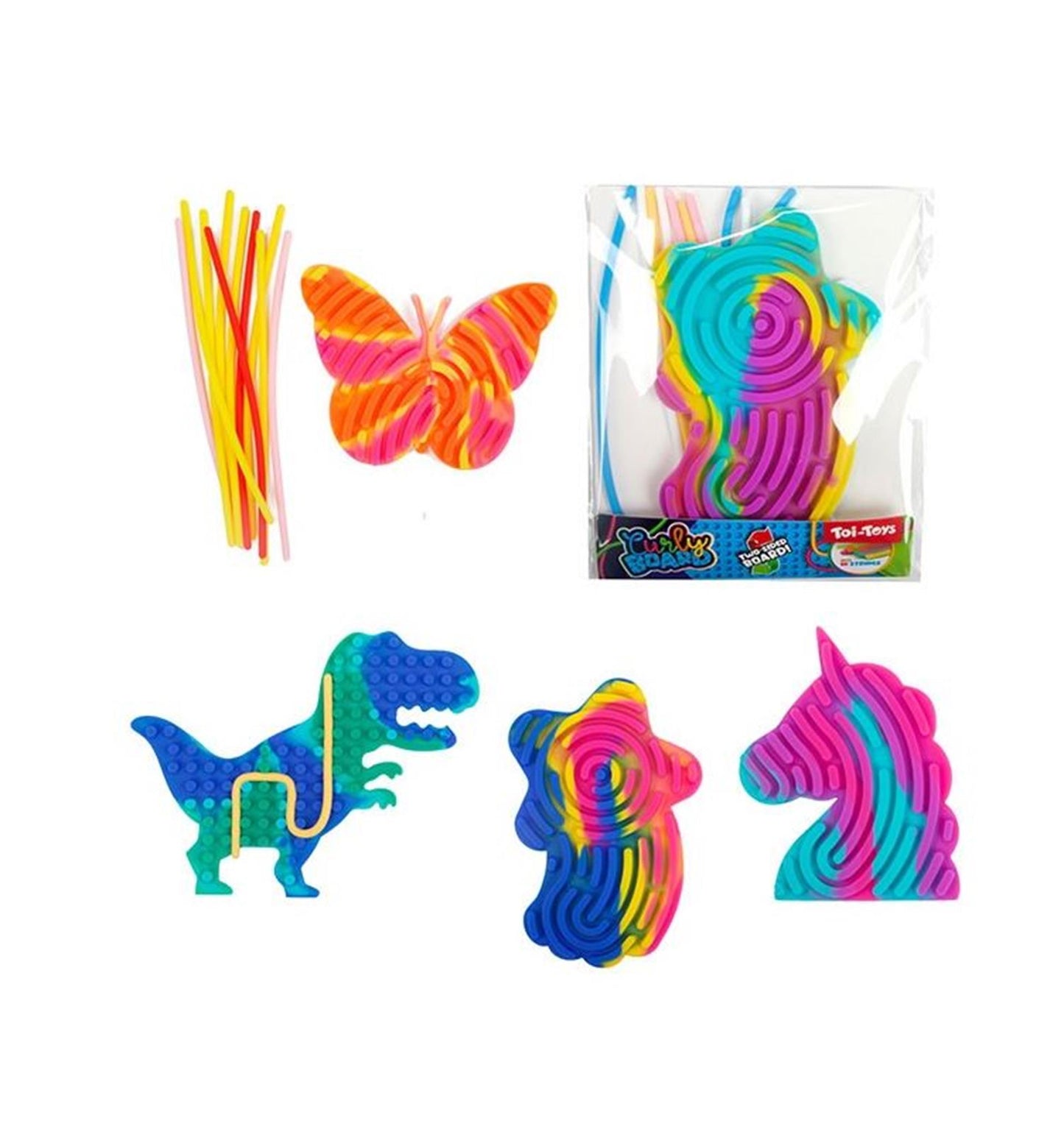 Toi-toys divertente tavola riccia mini con 10 corde