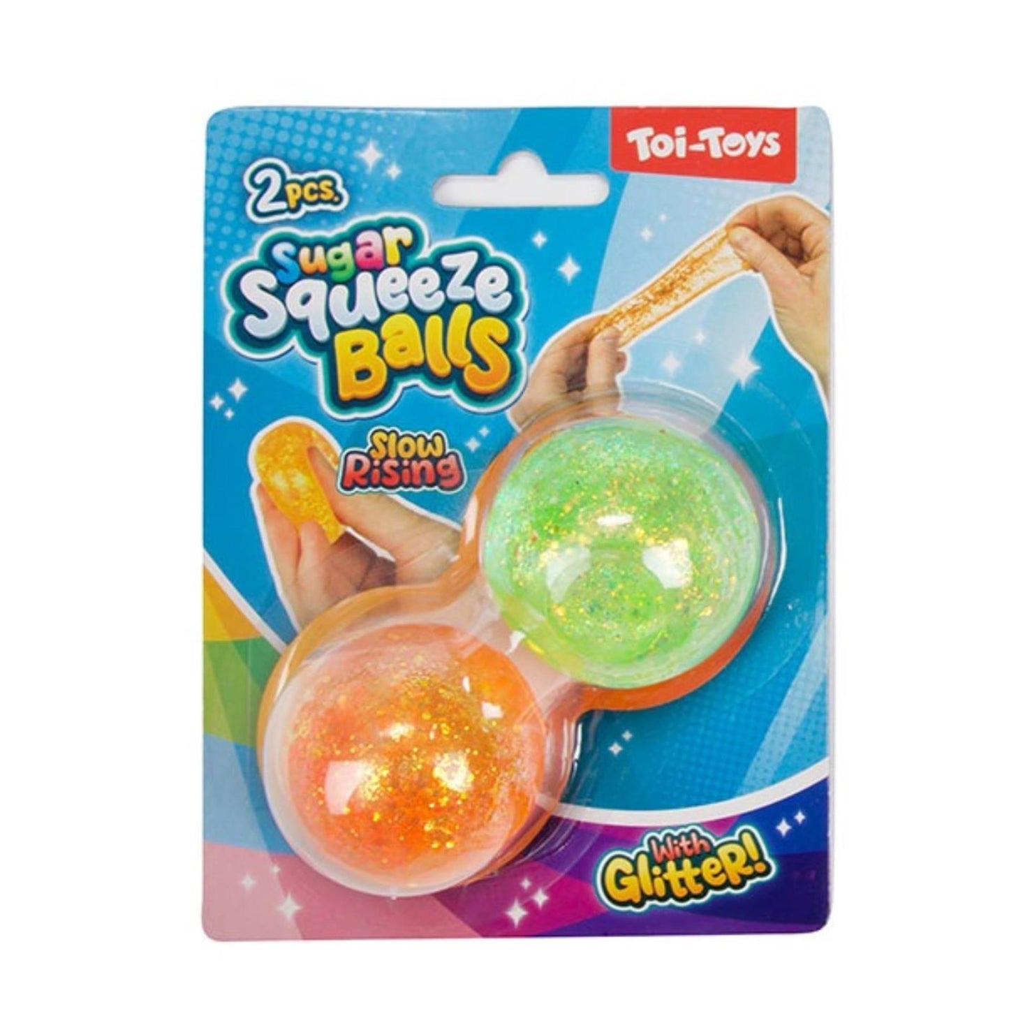 Toi-toys toi giocattoli divertenti spremere palla di zucchero ø4cm 2 pezzi