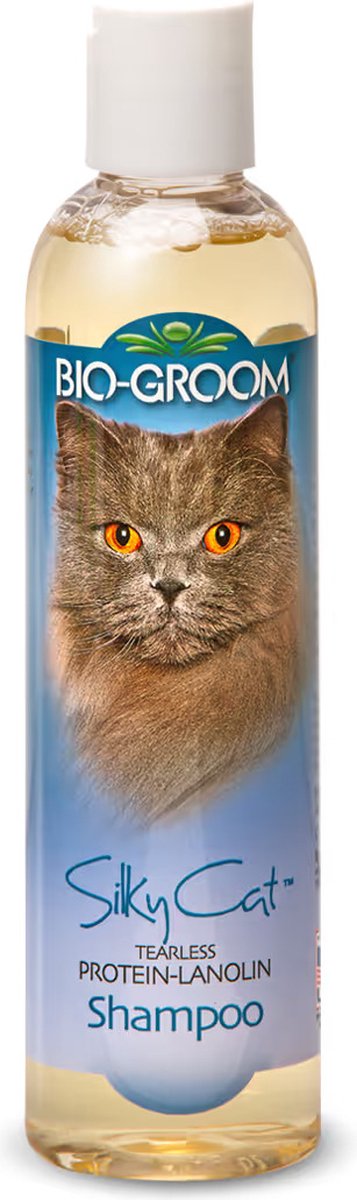 Bio-groom - silky cat - tearless kattenshampoo - hydraterend - natuurlijke ingrediënten - 236ml