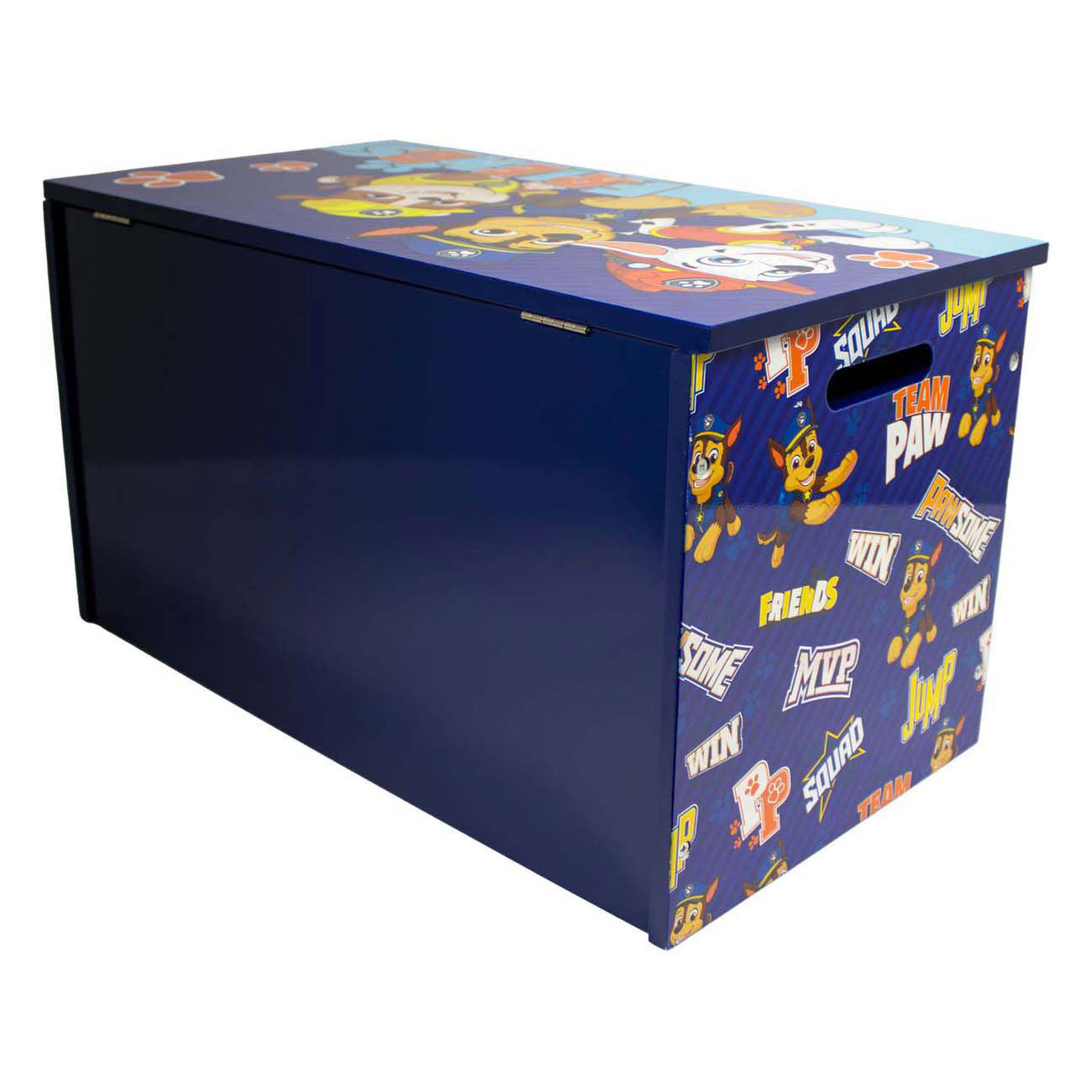Caja de juguetes de madera patrulla canina 55,5x29,5x30cm