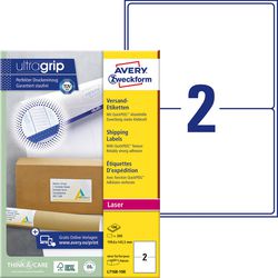 Etichette di spedizione Avery Zweckform Ultragrip bianche