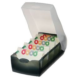 Scatola portacarte Abi croco han a7 grigio 900 carte