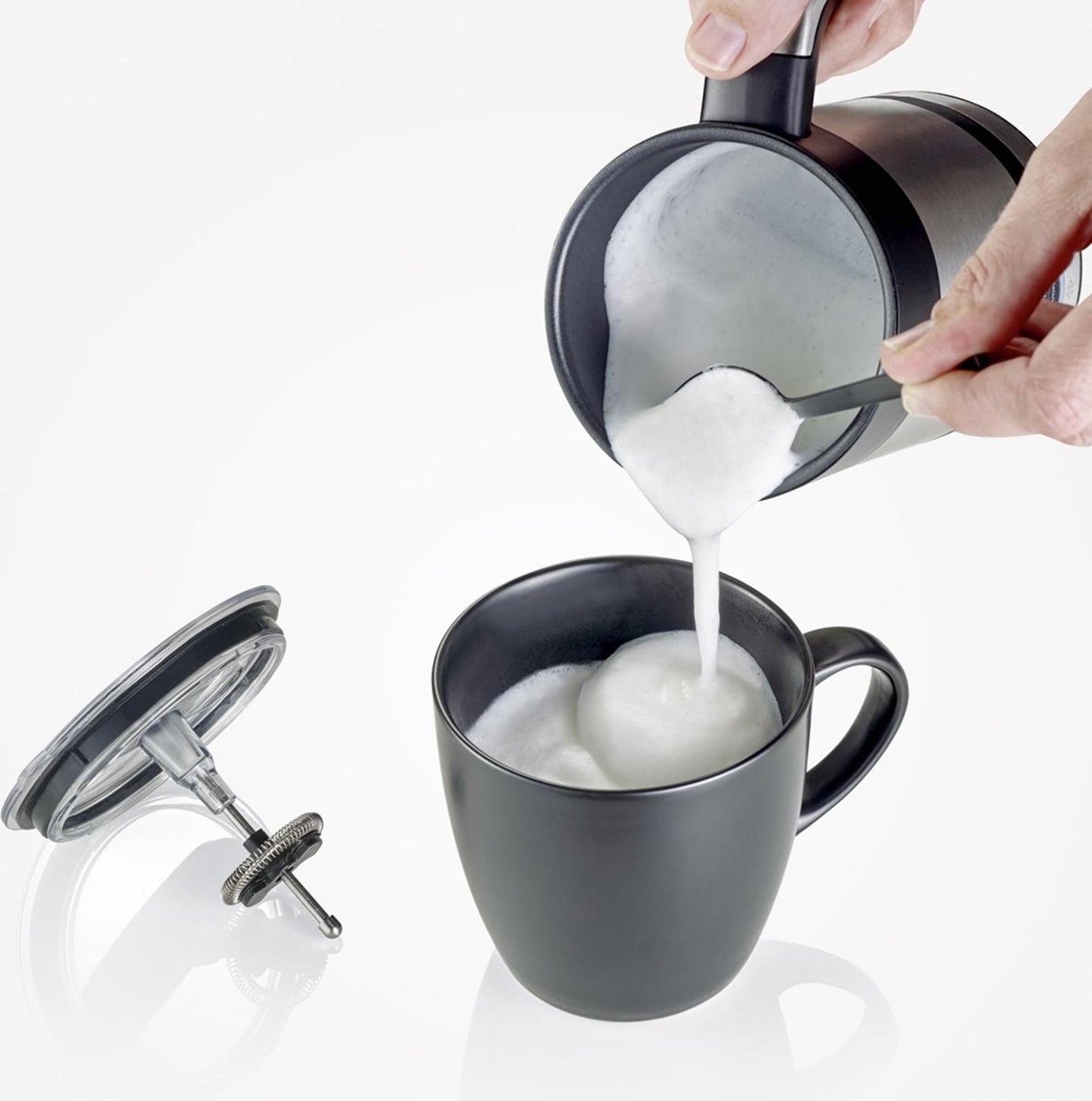 Severin Milk Frother 450W 200 ml de acero inoxidable SM 3584