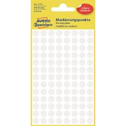 Punti di marcatura avery 3175 bianco 8mm