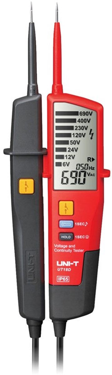 Medidor universal uni-t, probador de voltaje y fase, ut18d