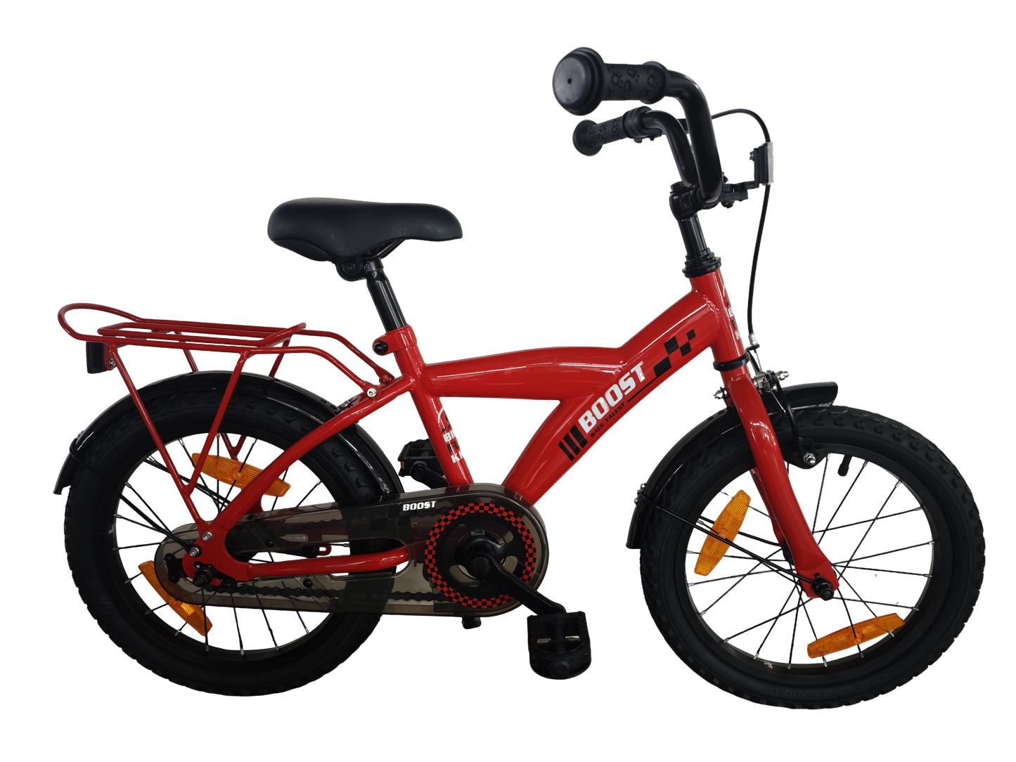 Bicicletta per bambini Bikefun Boost 16 pollici con mozzo freno - rossa