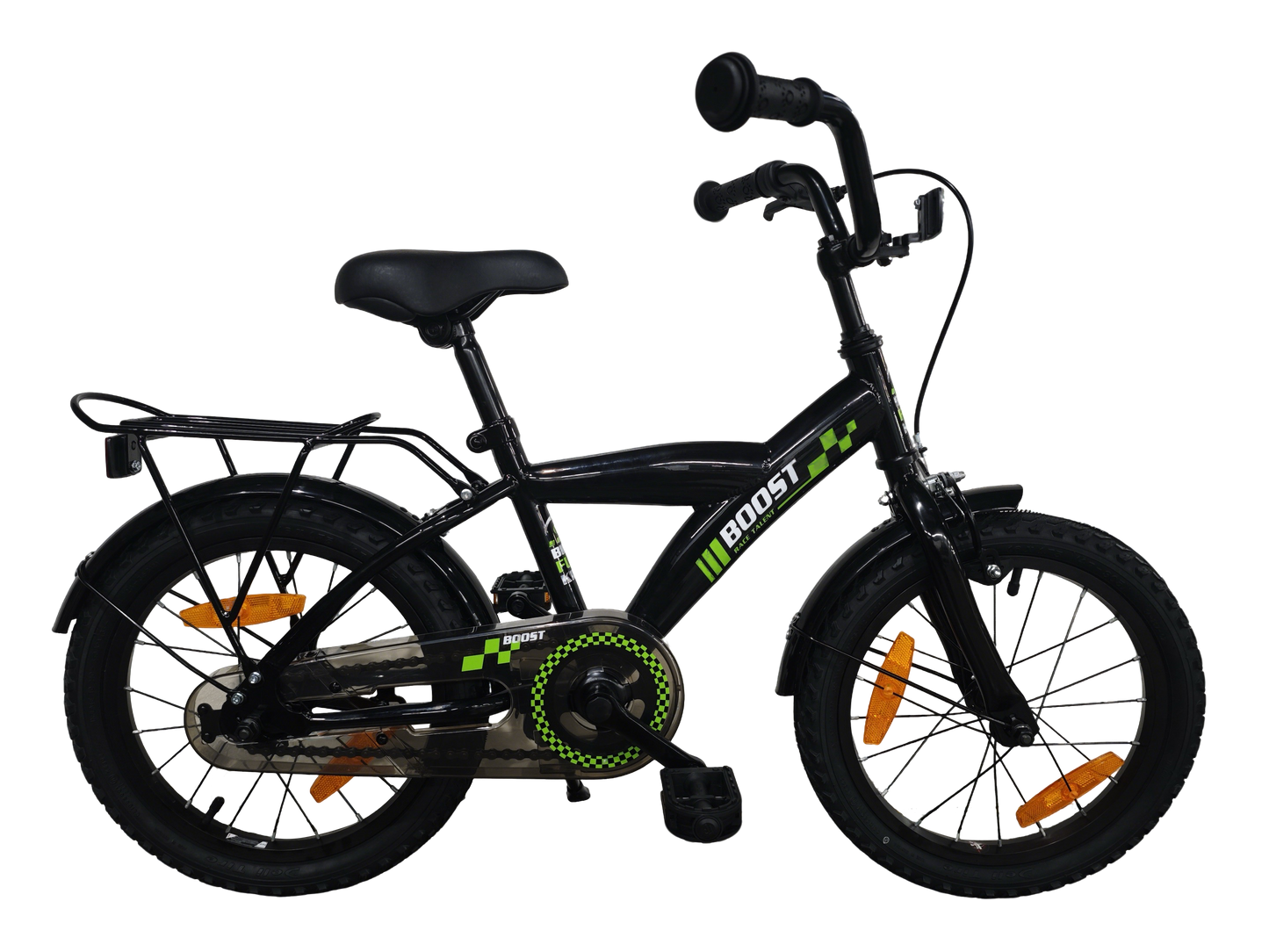 Bicicletta per bambini Bikefun Boost 16 pollici con mozzo freno - nera