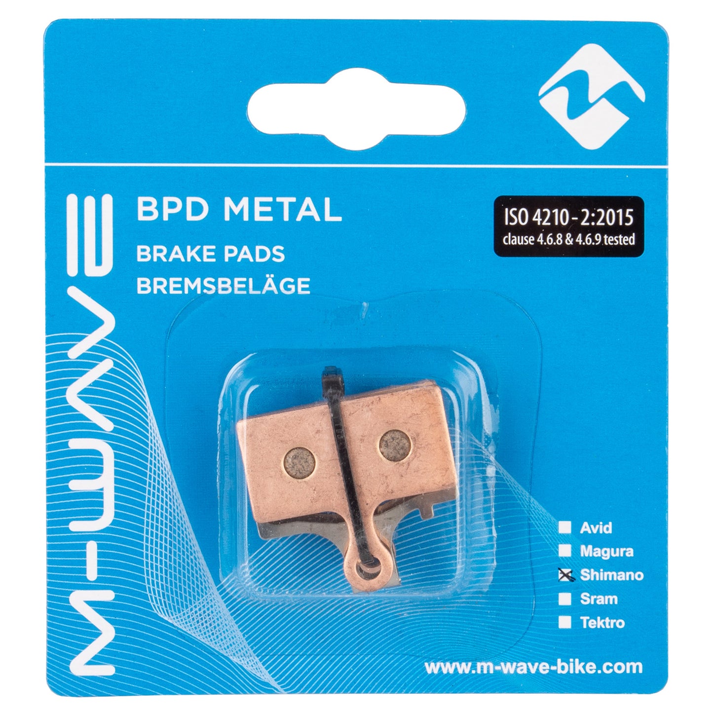 Pastiglie freno M-wave bpd metal s1 per freno a disco