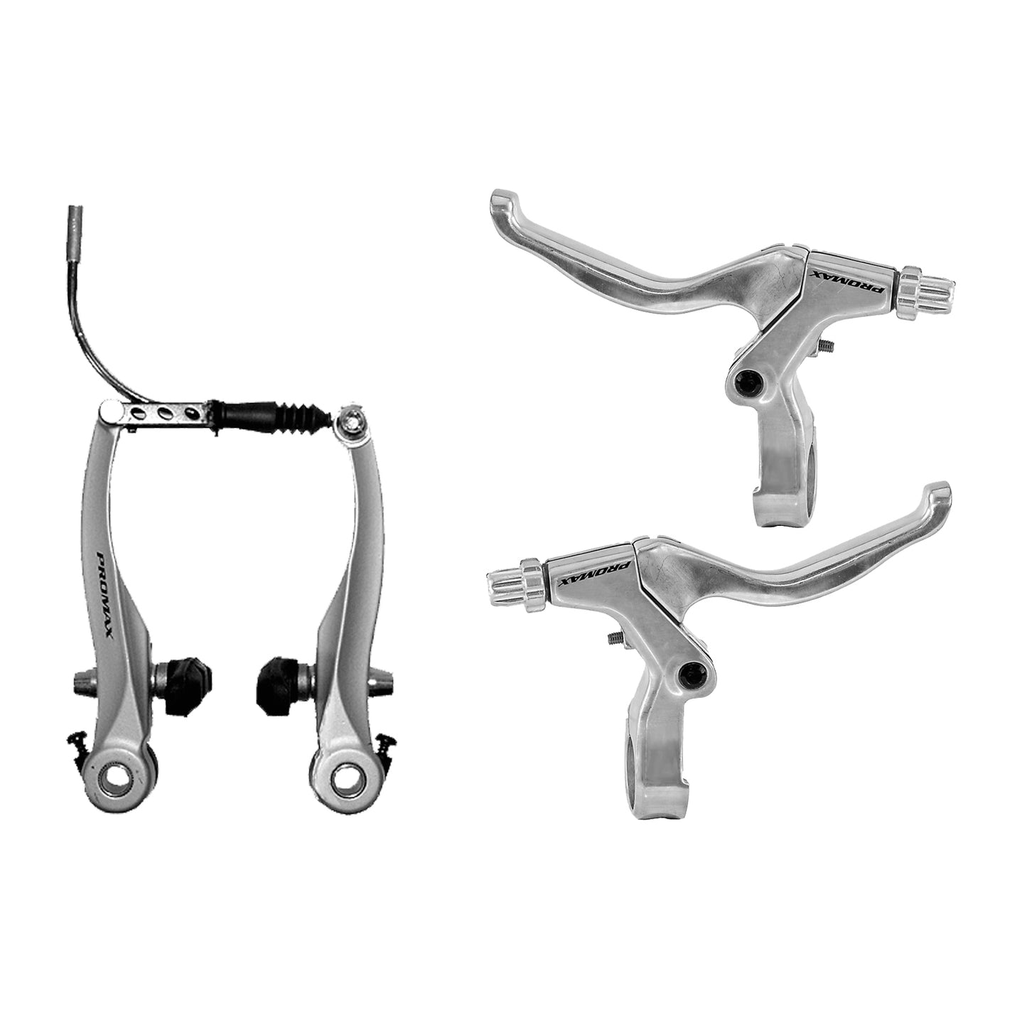 REM Set V-Brake con Silver de aluminio Greven Brake