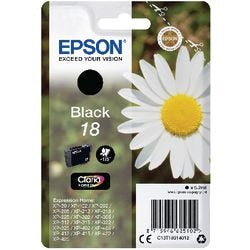 Cartuccia inkjet epson 18 c13t18014012 nero 5,2 ml 175 pg