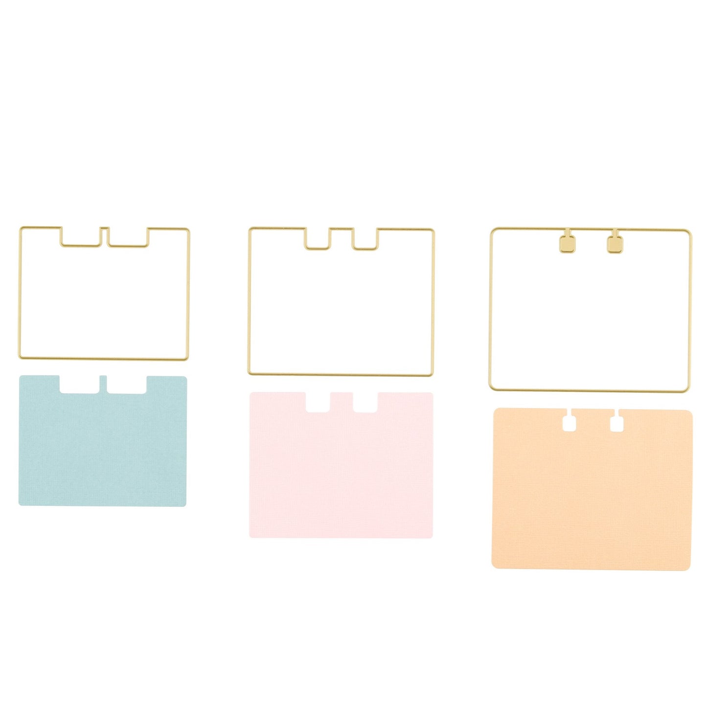 Vaessen creative • fustelle rolodex rettangolo arrotondato 3 pz.