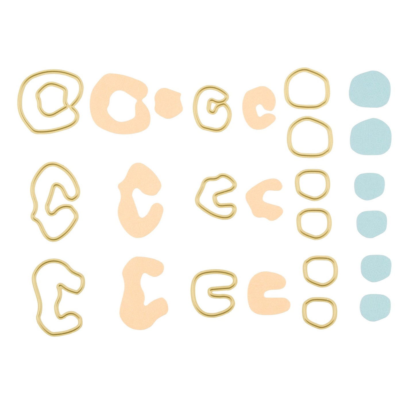 Vaessen creative • fustelle per taglio e goffratura stampa leopardata 12 pz.