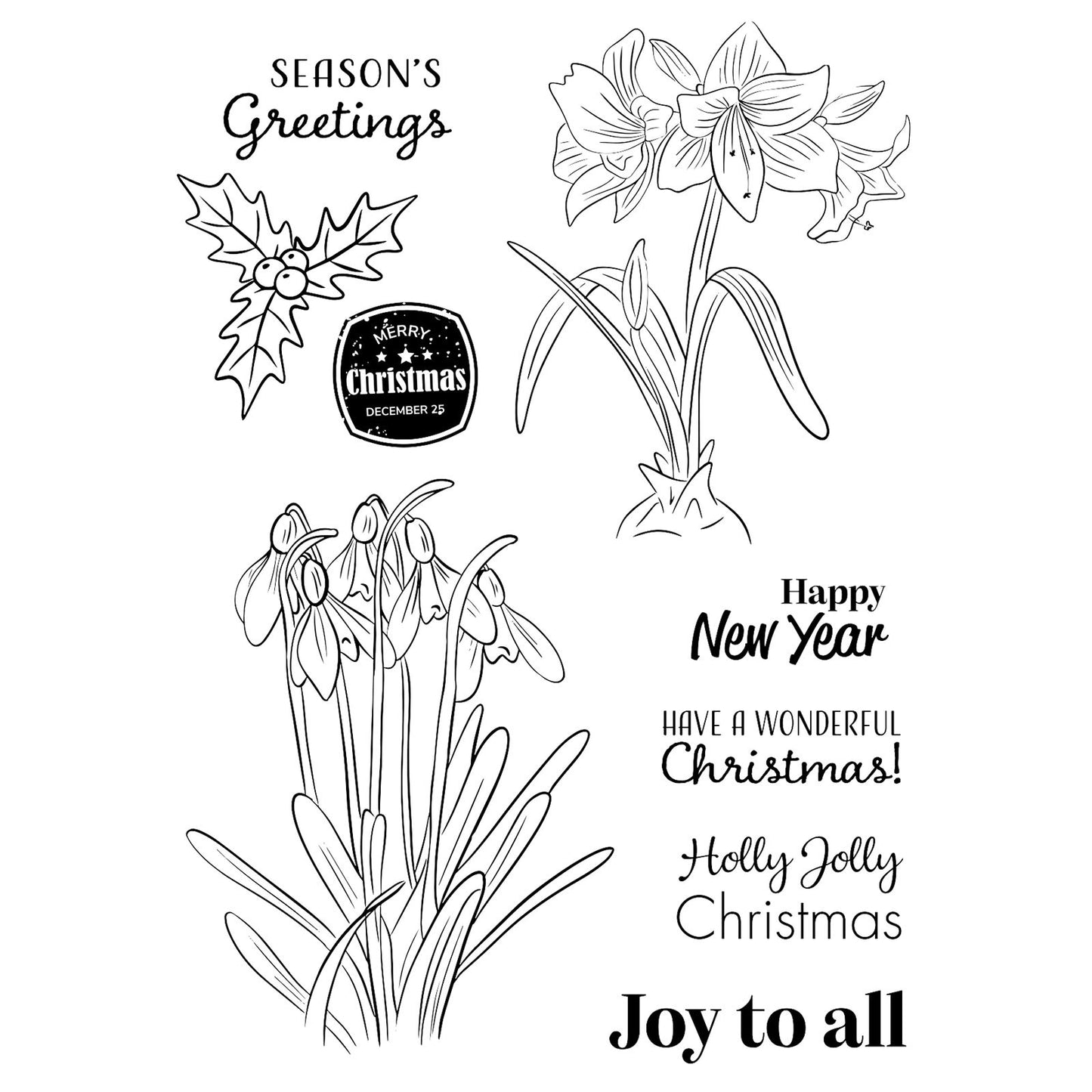 Vaessen creative • sellos transparentes joy para los 9 piezas.
