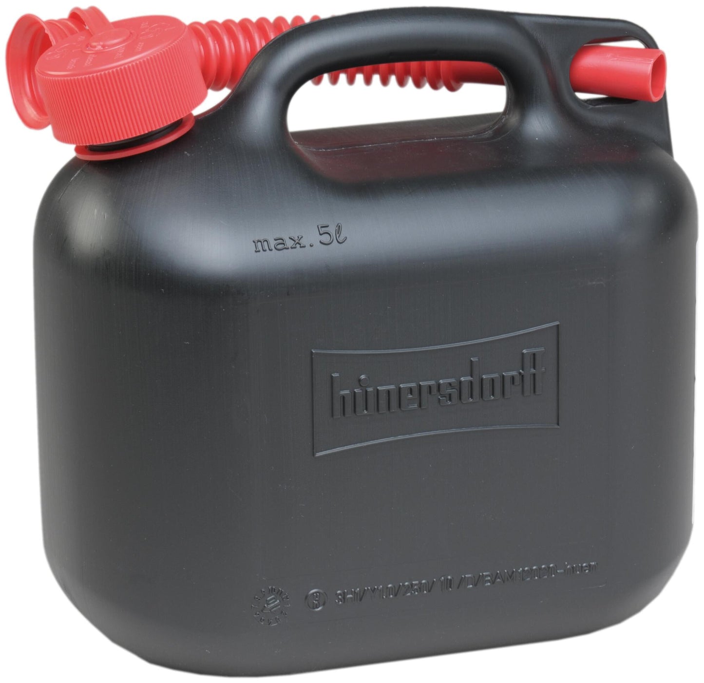 Hünersdorff Gaszin Canist. 5L di plastica nera, Un