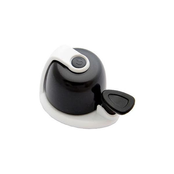 Campanello per bicicletta Simson Allure in bianco e nero su cartoncino