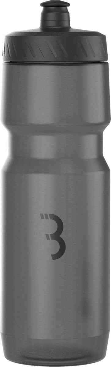 Bbb Cycling comptank xl botella de agua para bicicleta de carreras - capacidad 700 ml - botella para beber de bicicleta - sin BPA - gris oscuro negro - bwb-05