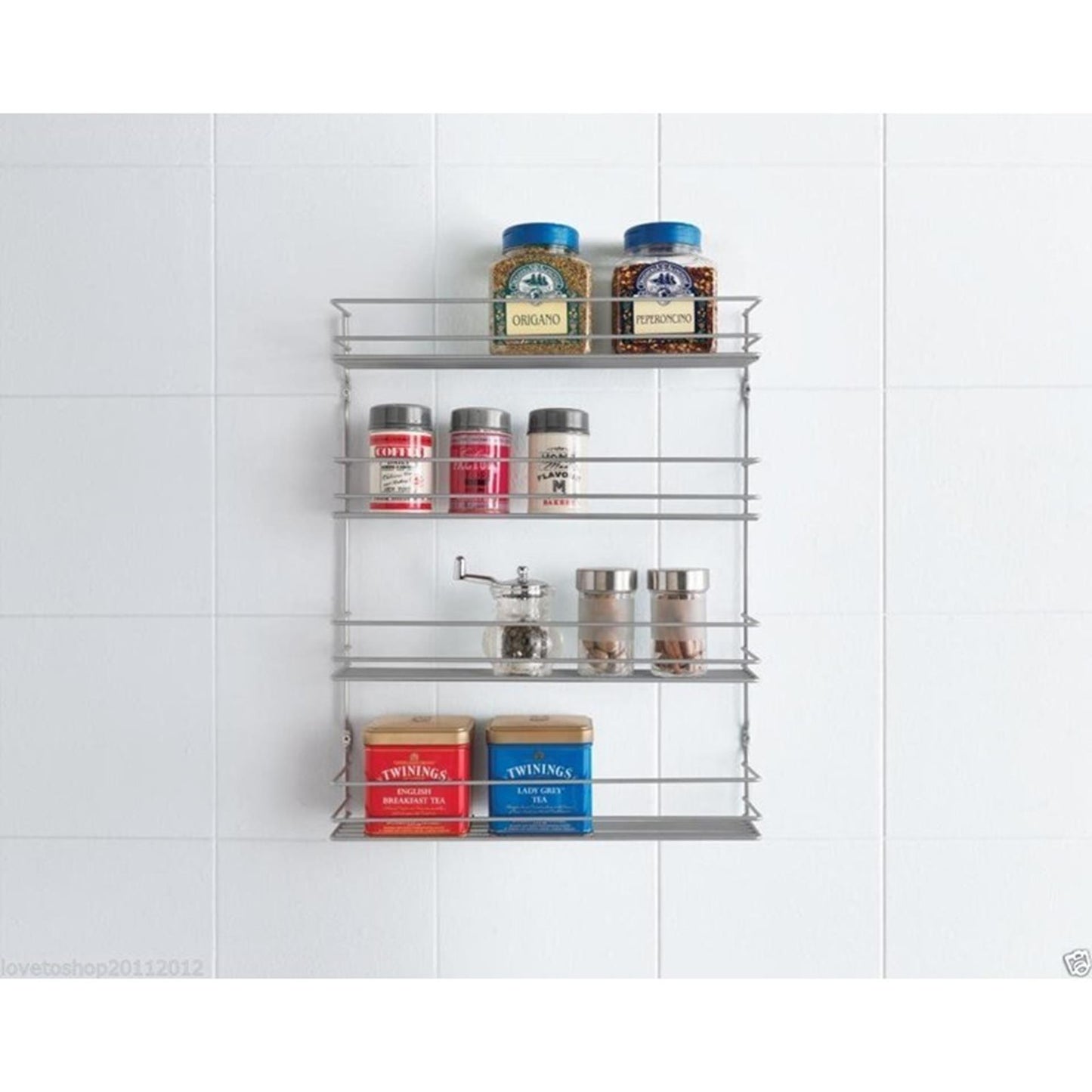 Metaltex Metaltex Space Saver Kitchen Cucina Pepito Clavo 4 piani 36x8x45 cm in argento