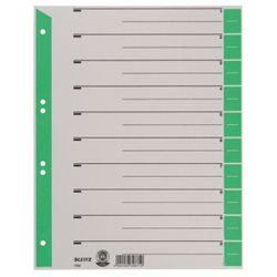 Schede leitz grigio, cartone kraft verde A4 100 pezzi