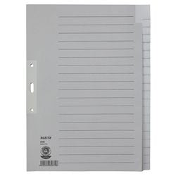 Tabs leitz gray a4 20 tabs