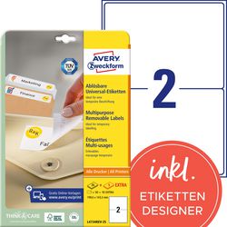 Etichette riadesive Avery zweckform stick lift bianche