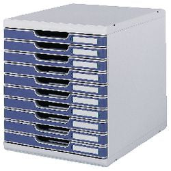 Modulo a4 10 cassetti chiusi l grigio blu
