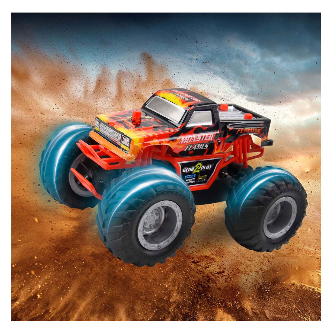 Gear2play RC Flames di Mostro Auto Sterable