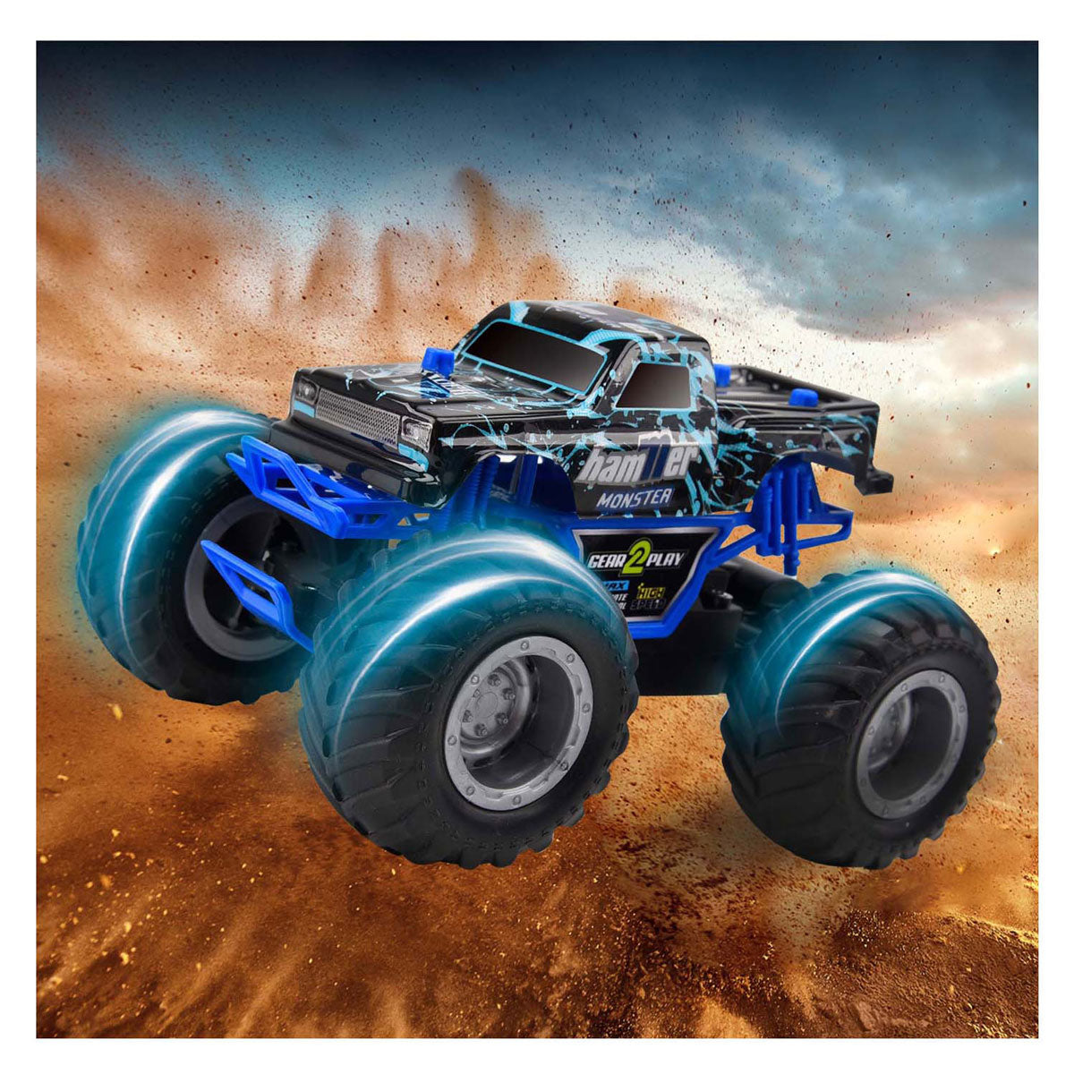 Gear2play rc monster hammer monstertruck 1:24 - big wheels
