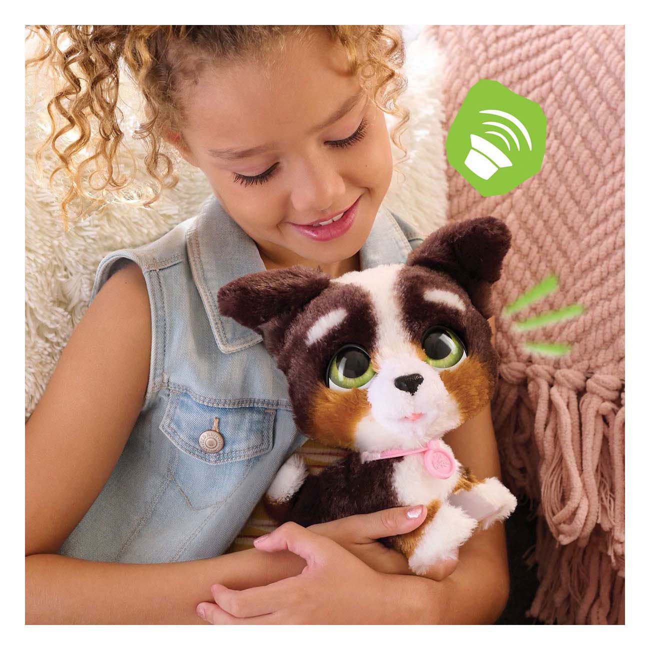 Spectron furreal walk-a-lots bernedoodle interactief dier