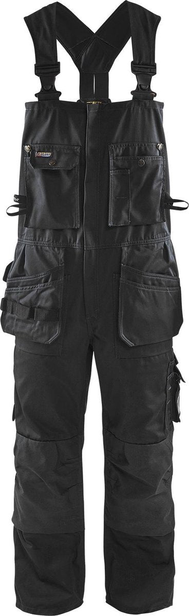 Blåkläder pantaloni con bretelle blaklader 2600-1860 - nero - c48