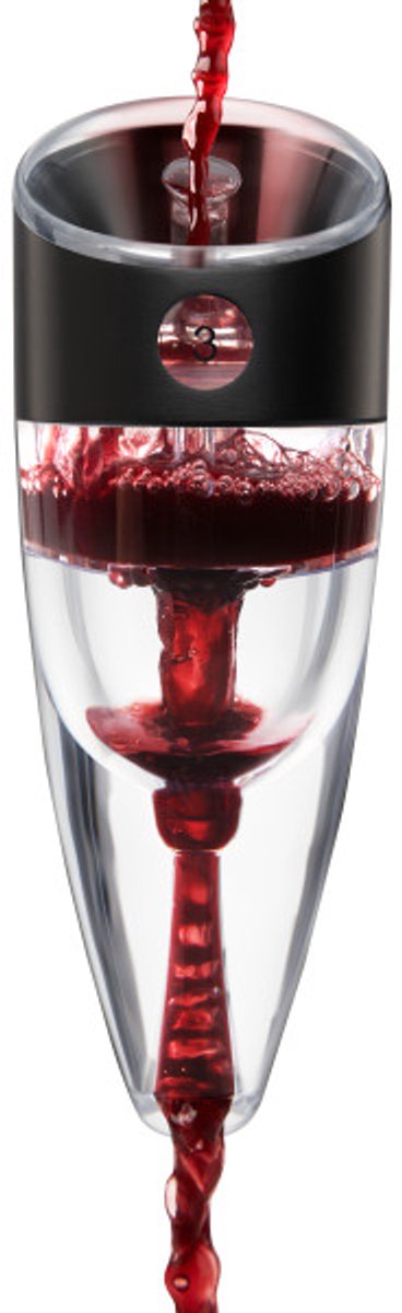 Innovine ™ adjustable wine aerator in graphite - instelbare wijnbeluchter