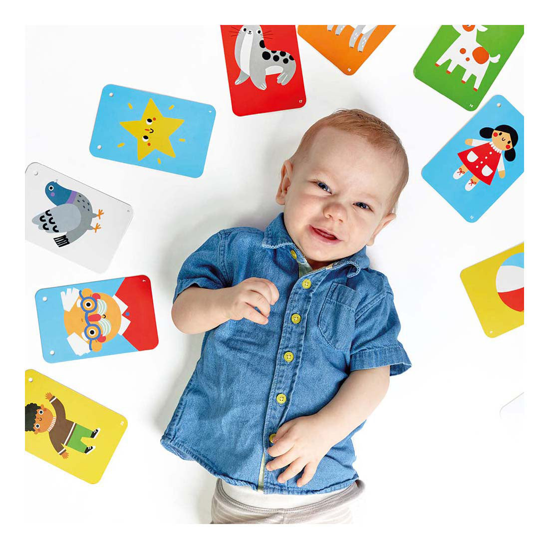 Banana panda - cartoline per bambini ad alto contrasto - 6-9 mesi
