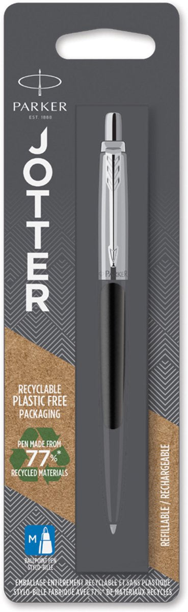 Bolígrafo Parker Jotter | rojo kensington | punto medio con tinta azul
