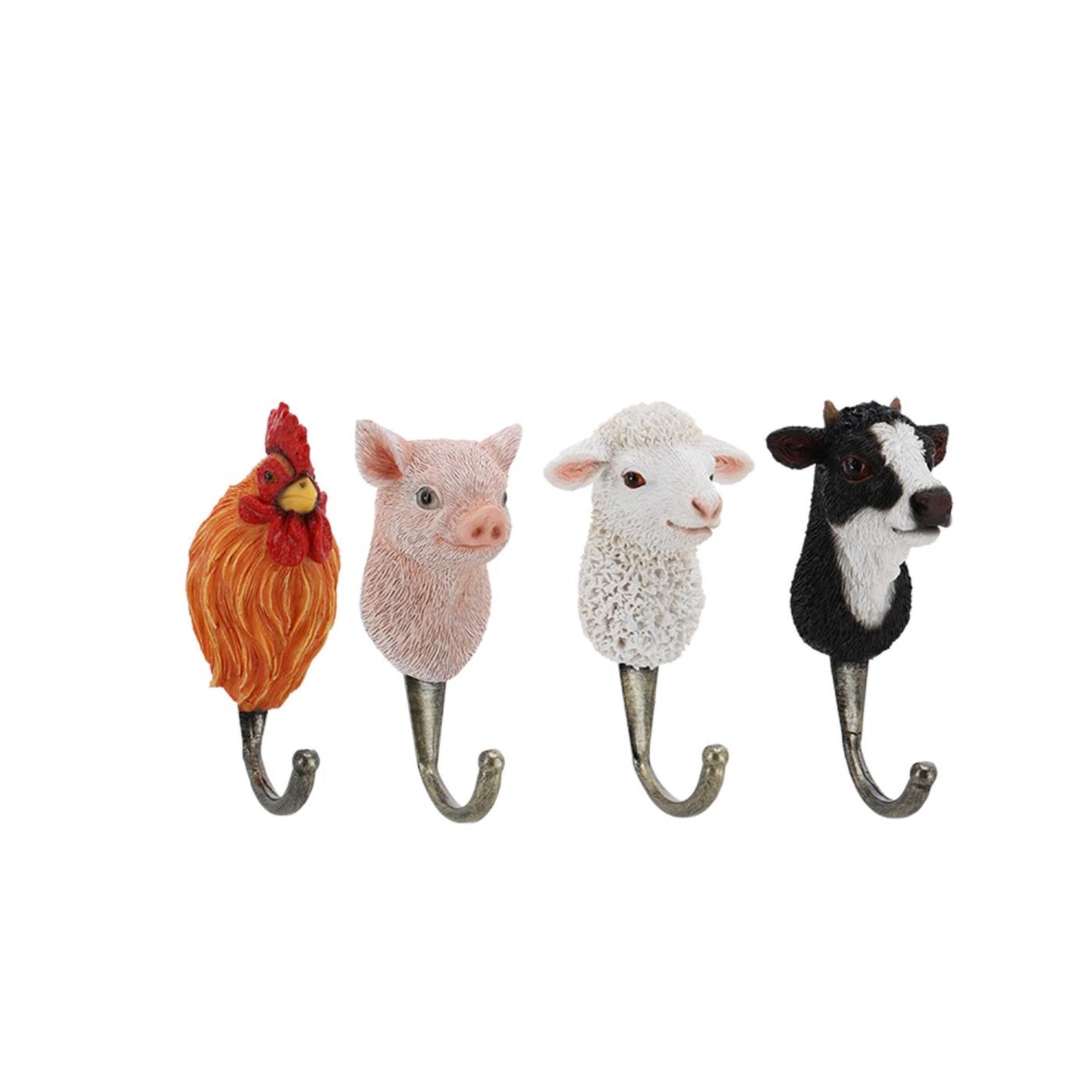 Esschert design cabeza de animal de granja de crochet