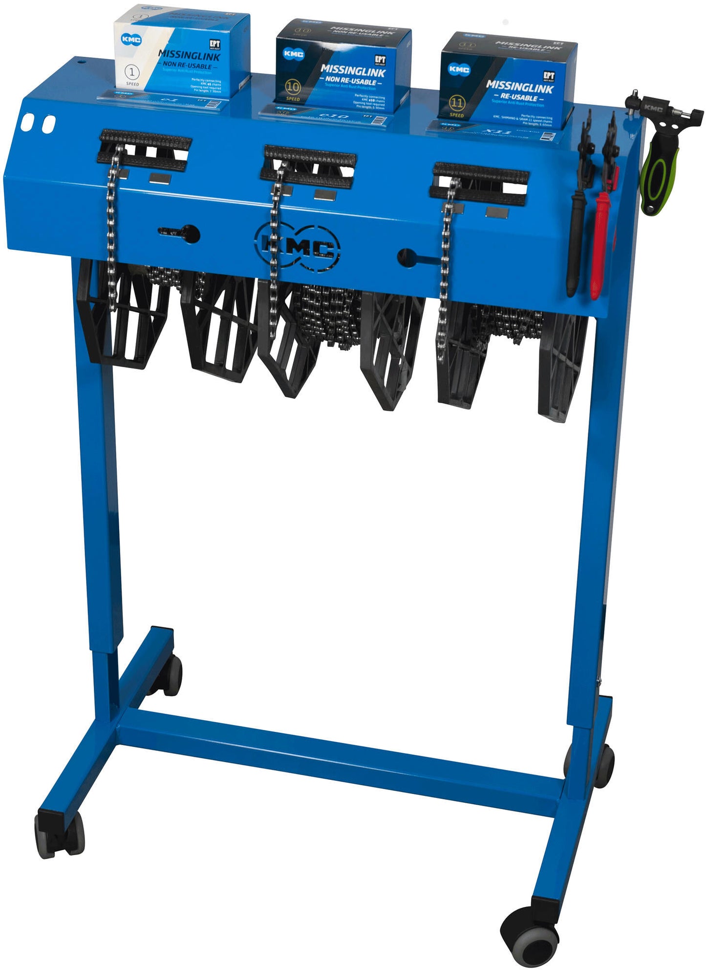 KMC Bicycle Chain Roller Pro - Azul - 90x60x40cm