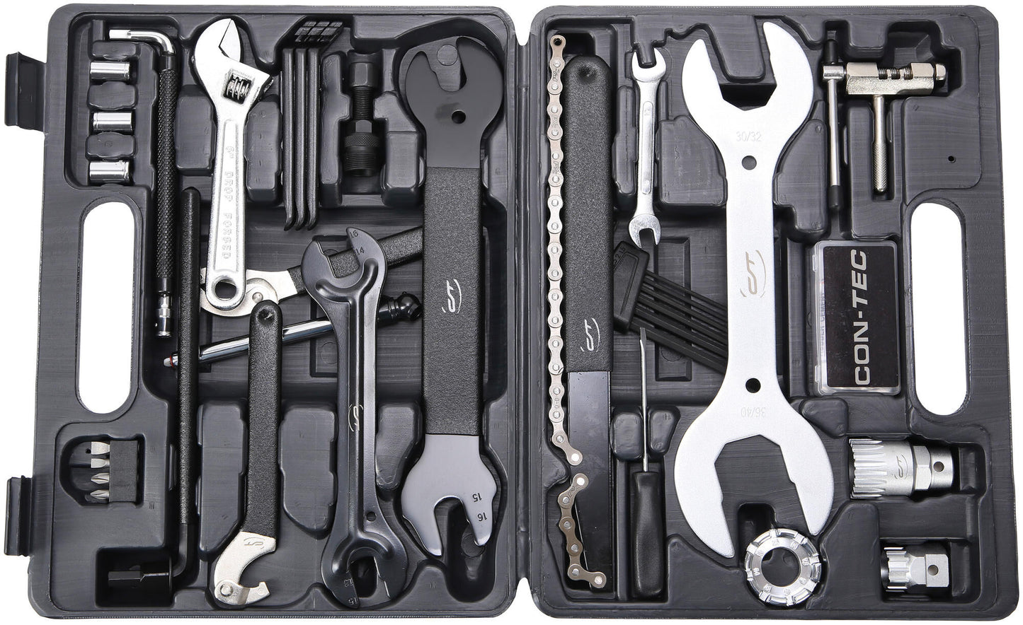 Valigia portautensili Contec TFM-330 CT Set attrezzi per bicicletta 36 pz