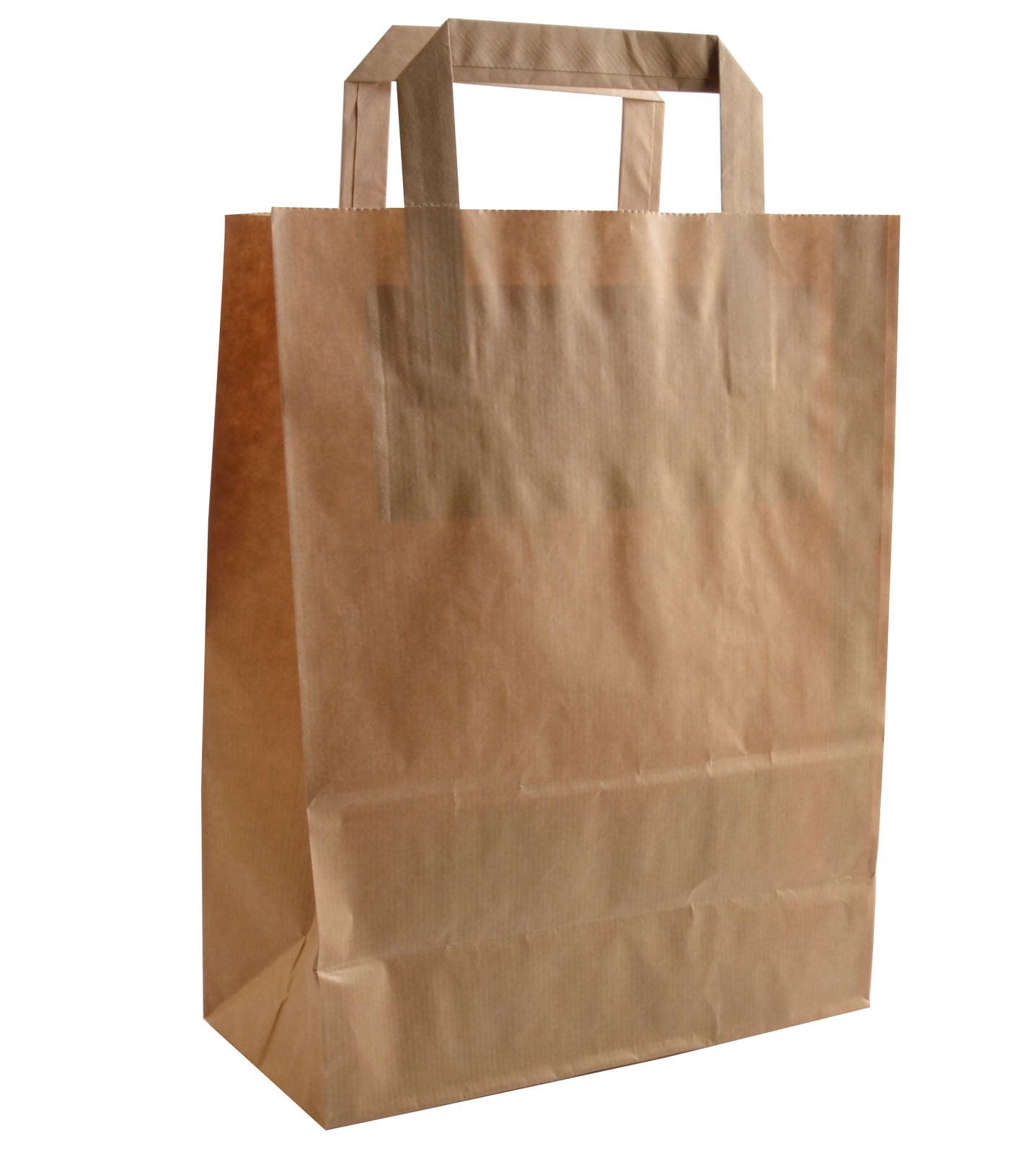 Vaessen creative • sacchetti di carta kraft marrone manico piatto 50 pezzi 22x10x28 cm