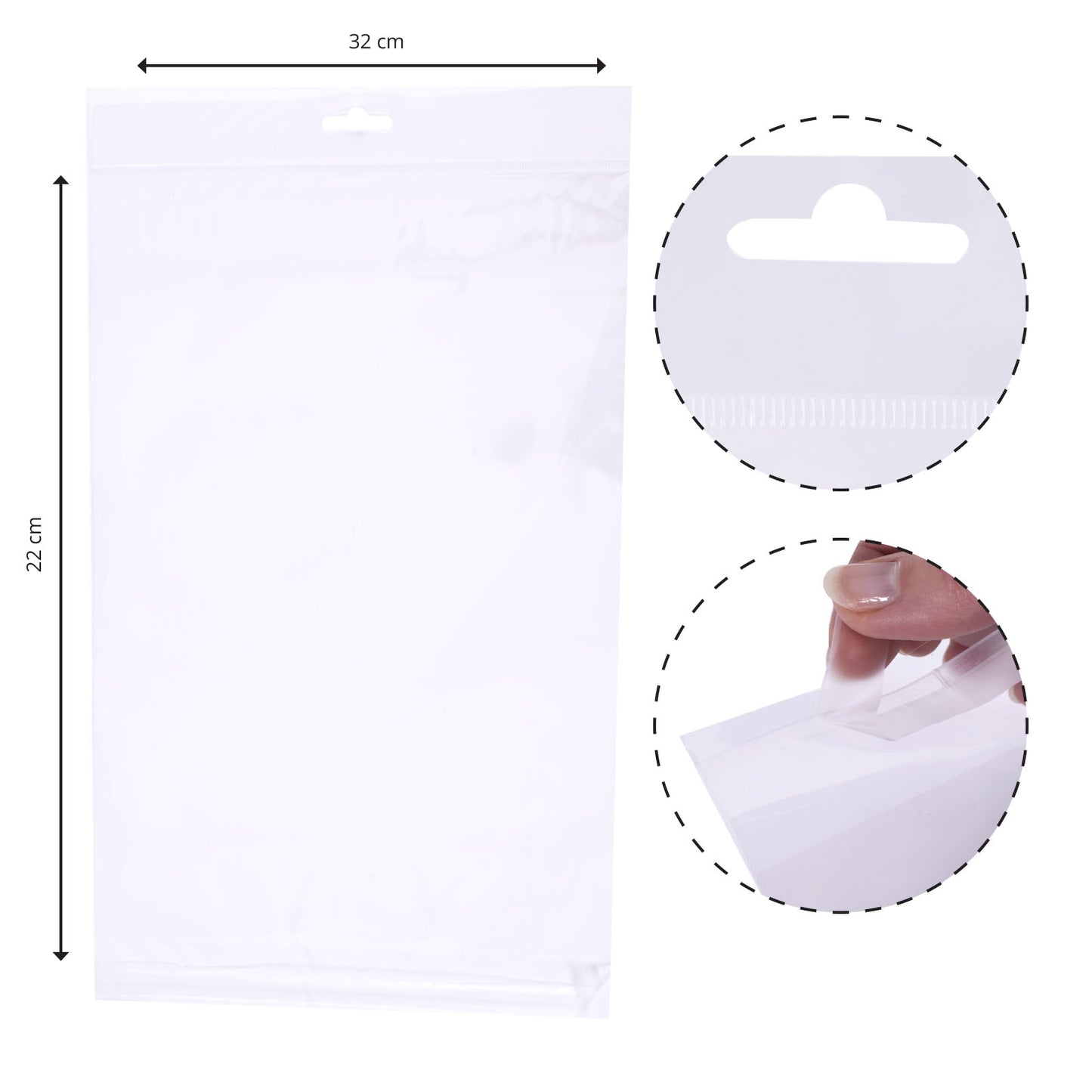 Vaessen creative • busta con etichetta 22x32 cm a4 100 pz