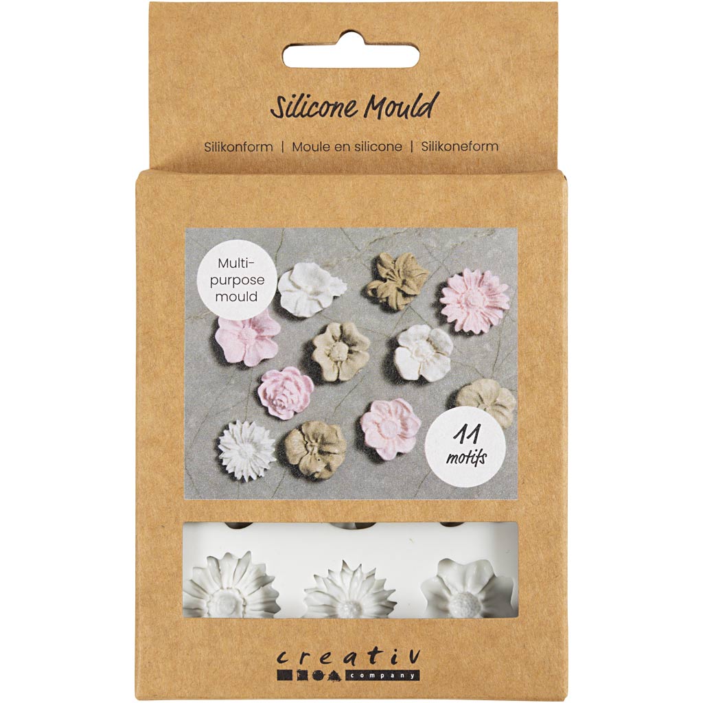 Forme in silicone Creativ Company, margherite, h: 0,5 cm, l: 2-2,5 cm, 1 pezzo