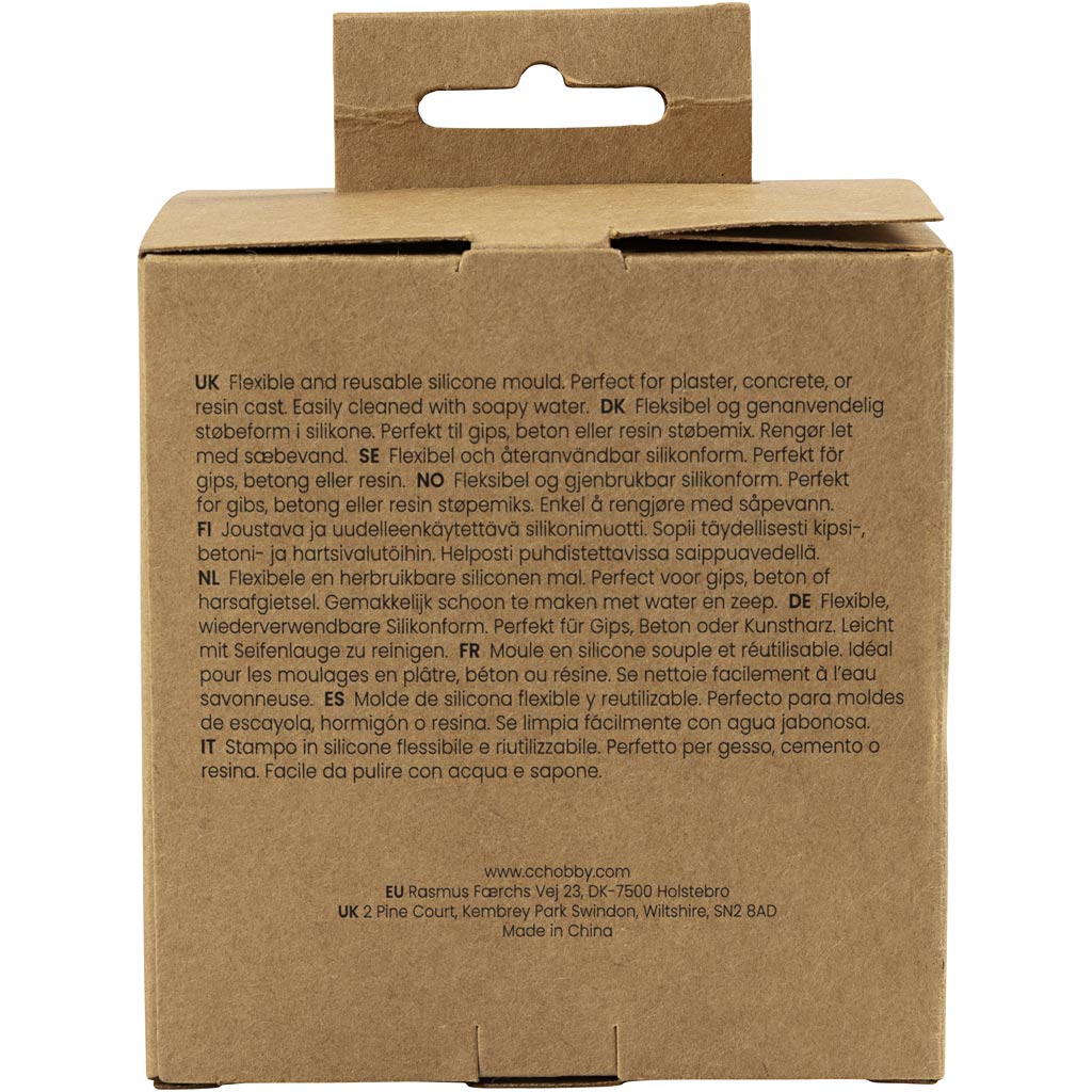 Forme in silicone Creative Company, angelo:, h: 9,5 cm, l: 7 cm, trasparente opaco, 1 pezzo 1 scatola