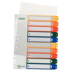 Índices de proyectos leitz 100213 10 pestañas a4