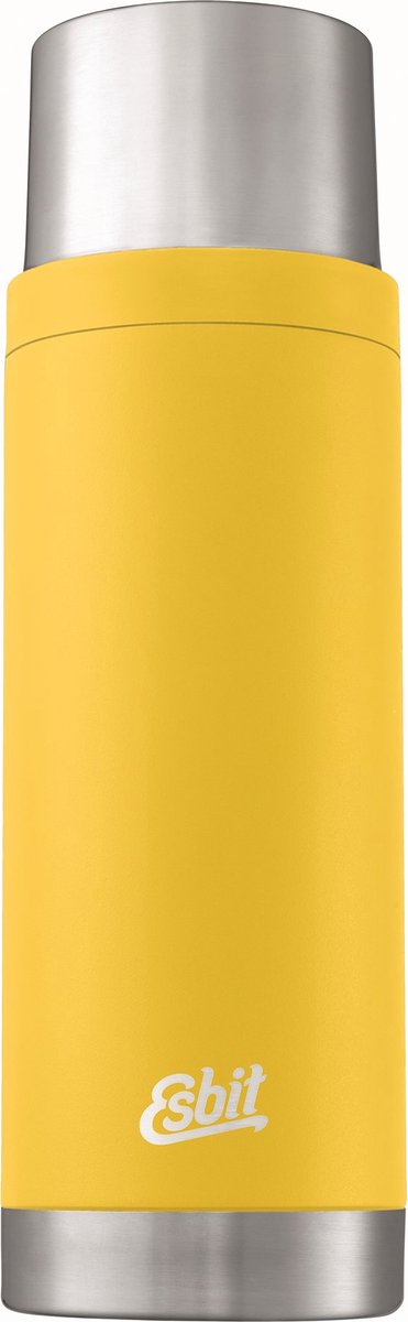 Botella termo Esbit Scultor - 1l - amarillo sol - acero inoxidable - 2 tazas