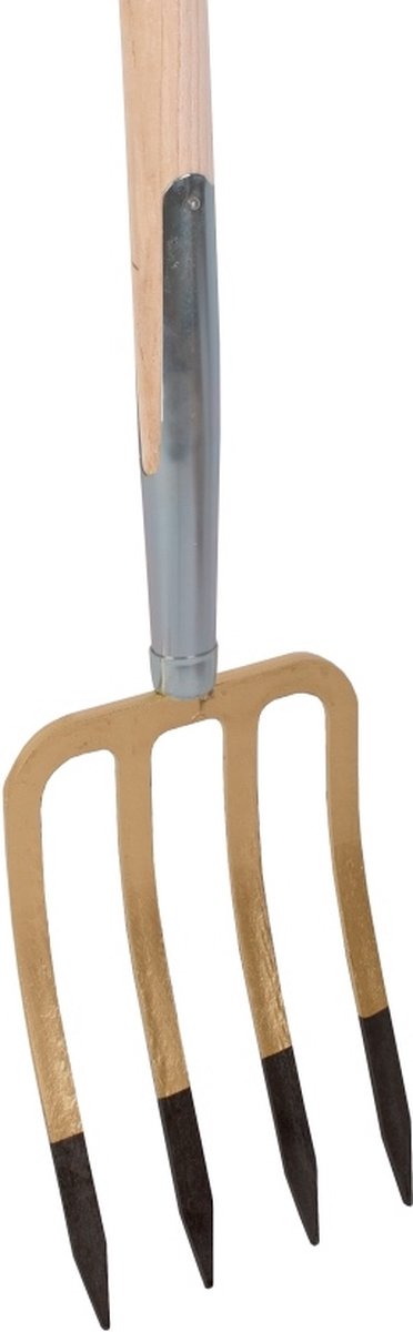 Talen tools – spitvork – 4 tanden – essenhouten steel – 85 centimeter