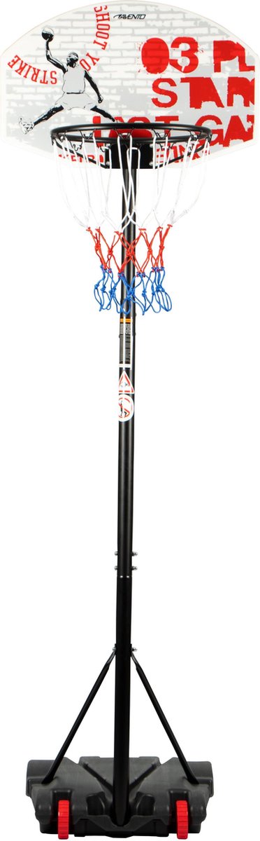 Avento basketbalstandaard verplaatsbaar - champion shoot - verstelbaar van 140-213 cm