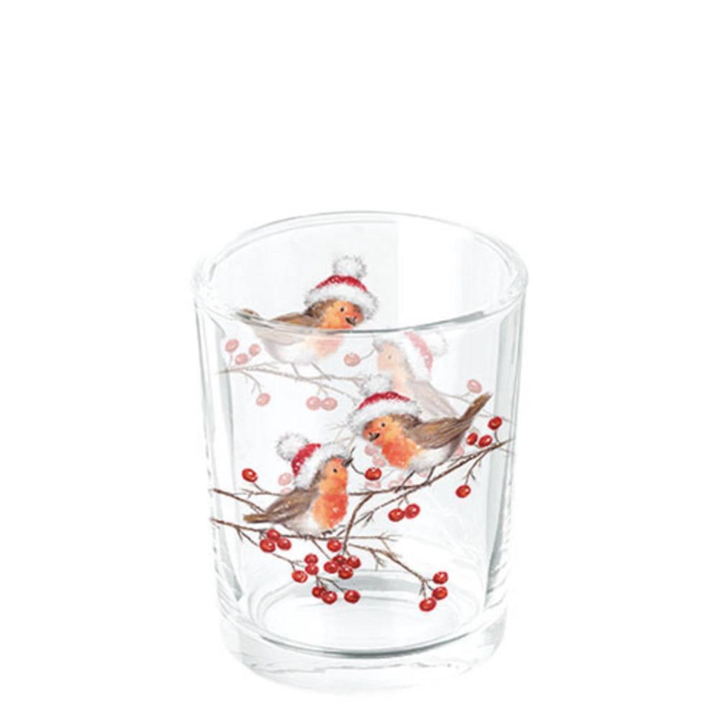 Pettirossi natalizi tealight ambientali