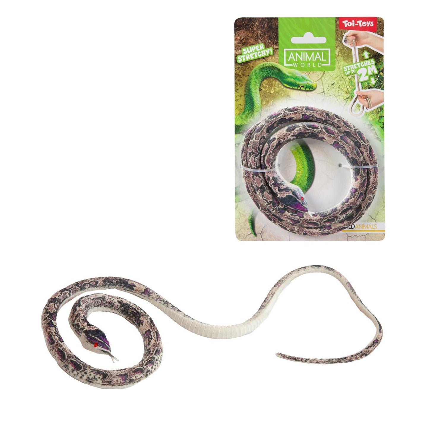 Toi-toys mondo animale serpente realistico 60 cm