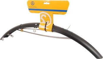 Guardabarros delantero 28 plástico 50 mm - negro mate