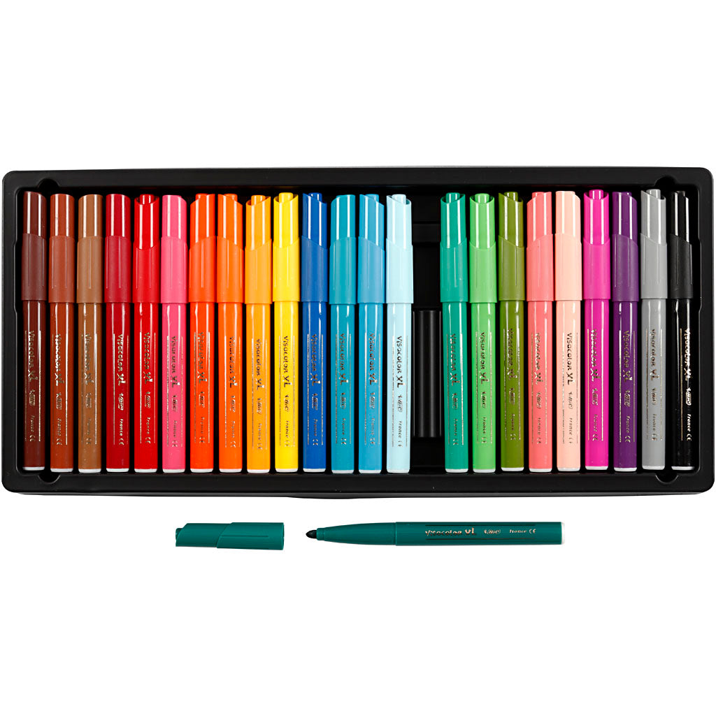 Bic Visa Color Color Stens, dighe di linea 3 mm, vari colori, box 24 pezzi 1