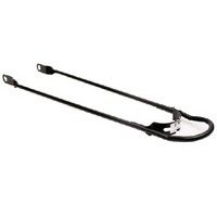 Parachoques trasero de varilla de placa 28x1 1 2 negro mate