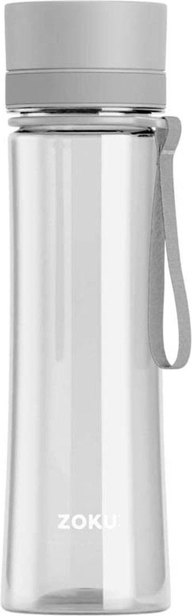 Zoku drinkfles, 0.6 l, polypropyleen siliconen, bpa vrij, licht grijs |